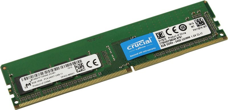 Crucial 4GB 2666MHz DDR4 RAM CL19 Memory - Neon Technology